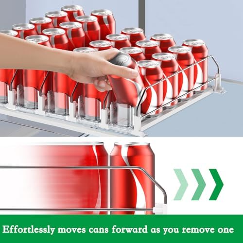 SZNLZQ Drink Organizer for Fridge,Holds 30 Cans