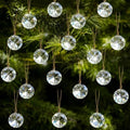 Syhood 100 Pcs Crystal Christmas Tree Ornaments, Prisms