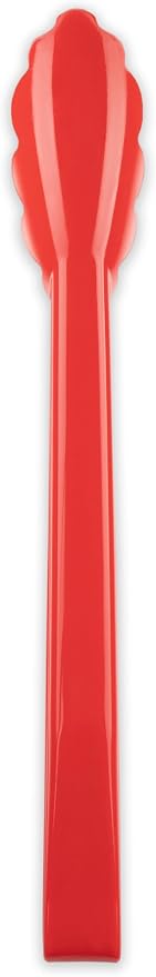 Carlisle FoodService Products salad tongs 12 in – 471205 Heat Resistant Plastic Tongs for Grilling and Food Prep, Dishwasher Safe for Restaurants, Kitchens, Catering NSF Listed, Red