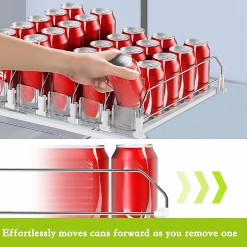 IBORING Drink Organizer for Fridge,Holds up to 30 Cans