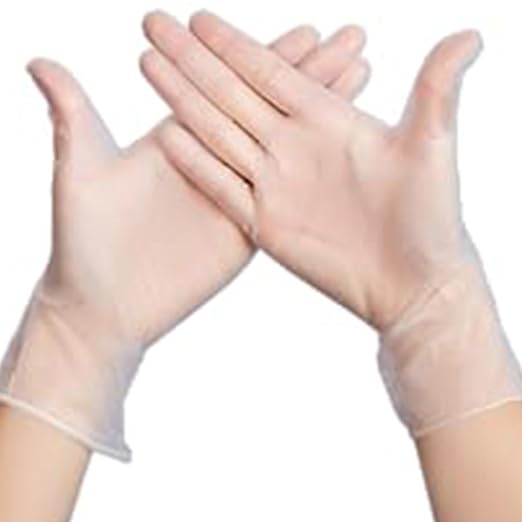 Jointown Basic Medical Vinyl Exam Gloves Disposable Latex Free Medium, Powder-Free, Clear Food Safe Gloves, Vgpf3002, (Case of 1,000) Medium
