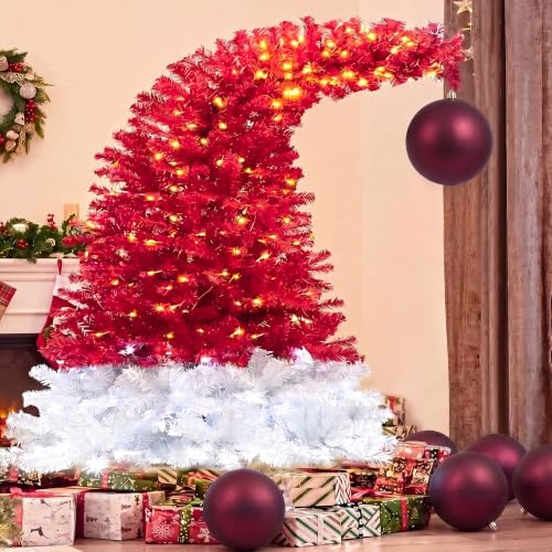 Threan 10 Inch Burgundy Matte Large Christmas Ball Ornament