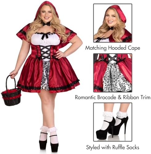 Leg Avenue Women's Gothic Riding Hood Costume