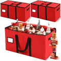 Soaoo 3 Pcs Christmas Nutcracker Storage Boxes