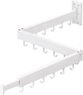 ZdwCyl Clothes Drying Rack,Laundry Space Saver Wall Mounted,Retractable,Collapsible(Tri-Fold), White Color Rack Clothing