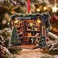 Bookshelf Ornament, Book Ornaments for Christmas Tree 2026 Unique Book Christmas Ornaments 2026 Gifts for Boys, Girls and Friend, Book Lover Christmas Ornament and Holiday Decor Gift