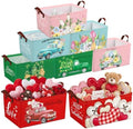 CHENGU 8 Pack Large Gifts Baskets Empty Collapsible Holiday Storage Bin