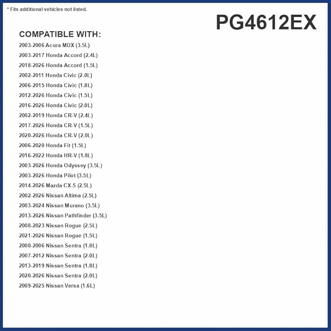 Premium Guard Extended Life Oil Filter up to 10k Miles PG4612EX | Fits 2002-2025 Nissan Altima, 2003-2025 Honda Pilot, Odyssey, 2014-2025 Mazda CX-5, 2009-2025 Nissan Versa