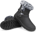 TEMOFON Women Snow Boots Waterproof: Fur Lined Warm Winter Ankle Booties