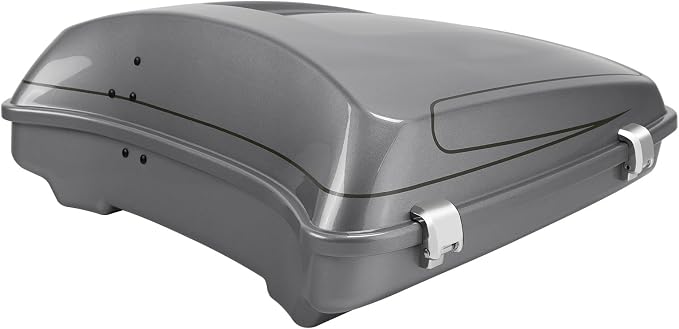 5.5" Razor Motorcycle Trunk W/Latch Key Fit For Harley 2014-2025 Touring CVO Road King Street Glide Electra Glide Ultra Limited Pack Dark Platinum Pinstripe