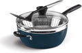 Cuisinart Preferred Pan 4-Pc Set - Nouveau Navy (4.5 Qt. Multi-Purpose Pan w/Cover, Steamer, Slotted Turner)
