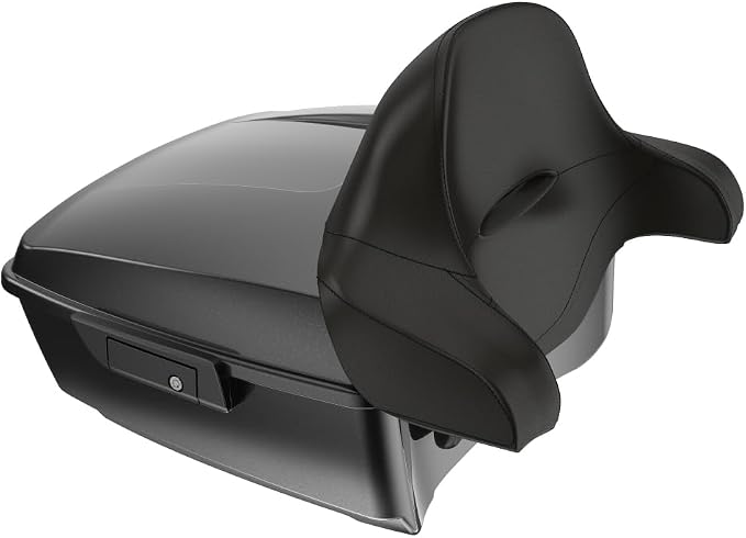 Advanblack 2025 RG Tour Trunk Pack Raven Fade King Tour Trunk Pack+Wrap-Around Backrest Pad Fits For Harley Touring CVO Road King Street Glide Electra Glide Ultra Limited 1997-2025