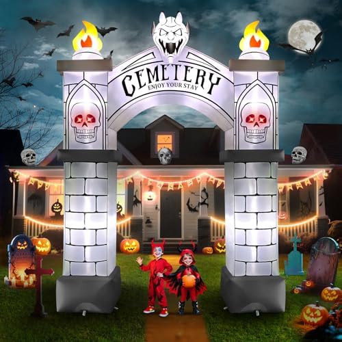 Kalolary 10FT Tall Halloween Archway Inflatables