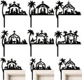 Qunclay 36 Pcs Christmas Door Toppers Jesus Nativity Scene Topper Frame