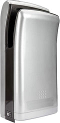HEPA Filtered Vertical Hand Dryer 1800W Dual Blade Air Commercial Hand Dryers for Bathrooms Automatic High-Speed Jet Flow Wall Mounted Silver