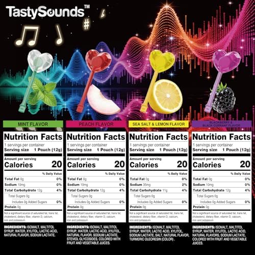 Amos TastySounds Wireless Audio Music Lollipop Gift Set-1Device+3Refills