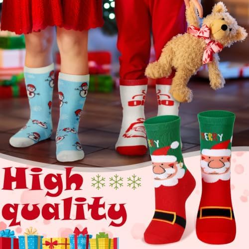 Hoolerry 30 Pairs Christmas Fuzzy Socks Bulk for Adult Gift