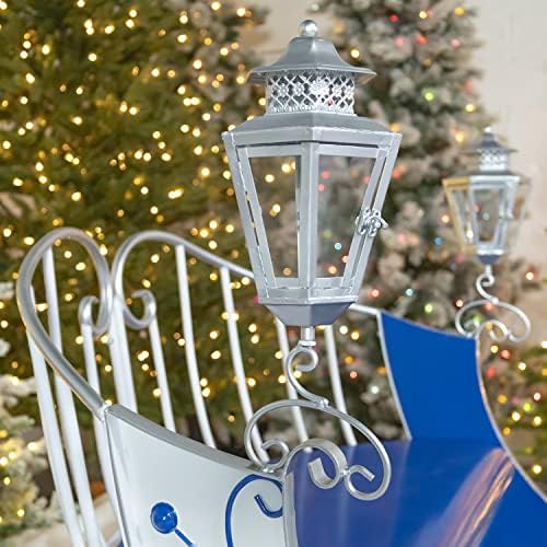 Zaer Ltd. Life-Size Christmas Outdoor Victorian Santa Sleigh, Commercial Christmas Decoration