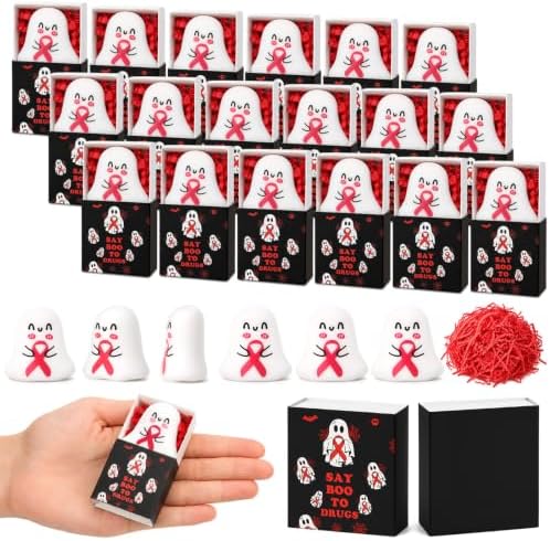 Wettarn 24 Sets Red Ribbon Week Gifts Halloween Anti Drug Party Favors
