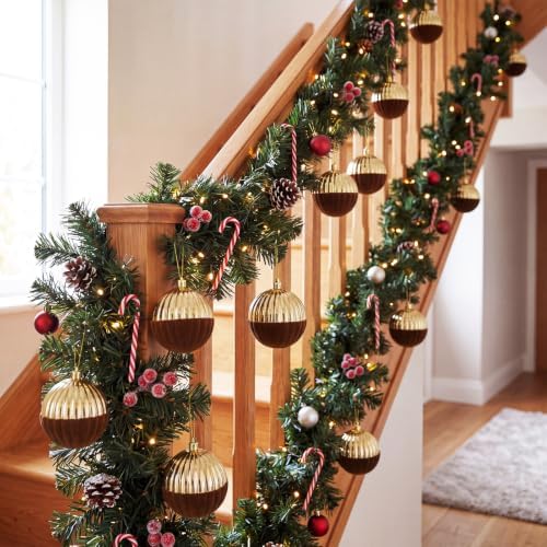 12PCS Brown and Gold Velvet Christmas Balls Ornaments,One Style