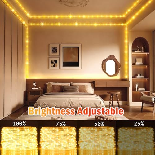 KNONEW 1000 LED Rope Lights Outdoor 170FT Rope Light for Outside Waterproof