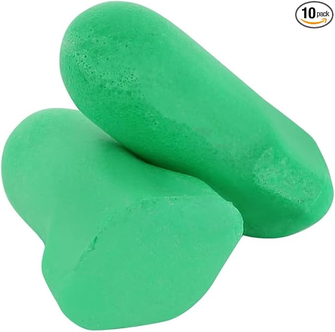 Howard Leight by Honeywell Maximum Lite Low Pressure Disposable Foam Earplugs, 200-Pairs (LPF-1), Green (Pack of 10)