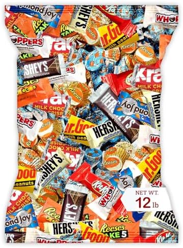 Bulk Chocolate Assortment Variety Pack - Chocolate Candy Variety Pack - 12 lb Bag of Mixed Bulk Candies, Milk, Dark and more! Bulk Candy Mix for Bag Stuffers - Candies - Choco Varieties (12 LBS)