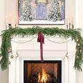 Christmas Decorations - Christmas Garland - 6 Ft Norfolk Pine Garland - Artificial Greenery Garland - Rustic Christmas Decor for Mantle Fireplace Stairs Railing Table Door Porch Indoor Outdoor