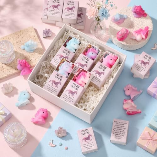25 Sets Positive Gifts Unicorn Support Party Favors with Boxes