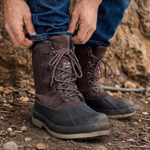 NORTIV 8 Men's Waterproof Winter Snow Boots
