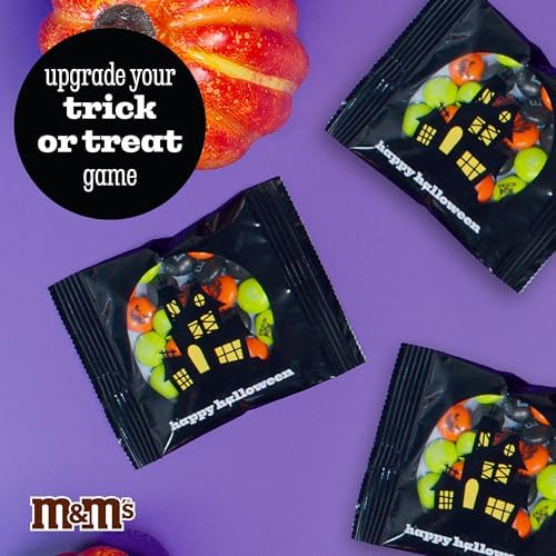 M&M'S Halloween Milk Chocolate Candy Party Favor Packs, Set of 30