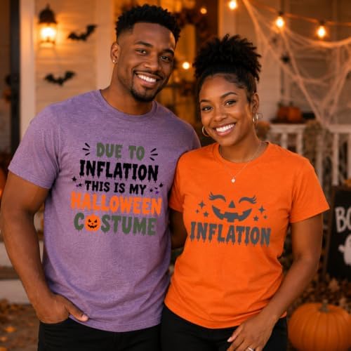 Funny Halloween Couple Shirt Set Inflation Matching Halloween Shirts