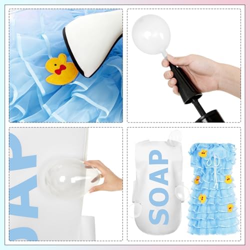 Suhine 23 Pcs Loofah and Soap Costume Set Adults Halloween Couples