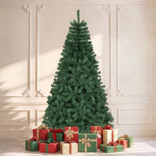 DWVO 7.5ft Green Spruce Artificial Christmas Tree, 1346 Tips