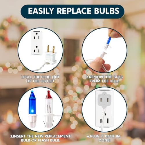 Joiedomi Christmas String Lights Indoor,200(2x100) Mini Multicolor Light with 42.8 FT White Wire,Lighting Decor for Patio Dorm Classroom Bedroom Holiday Wedding Party Garland Birthday Festival
