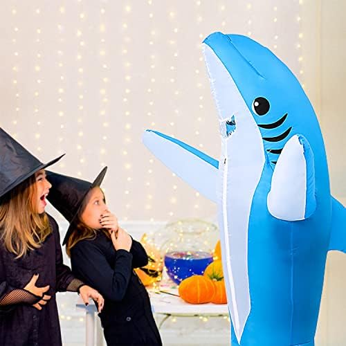 KMiKE Inflatable Shark Costume for Adults & Kids