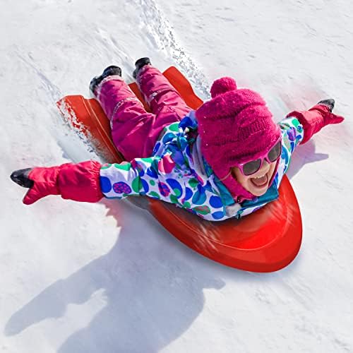 Era 46-inch Torpedo Adventurer Sled with Open Back — 1-2 Rider Plastic Toboggan
