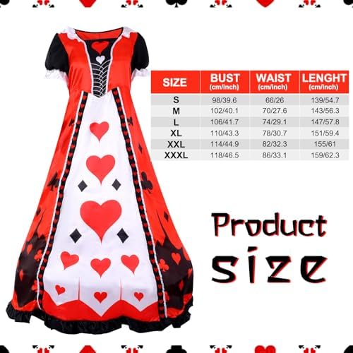 Tellingyou 8 Pcs Halloween Queen Costume Set