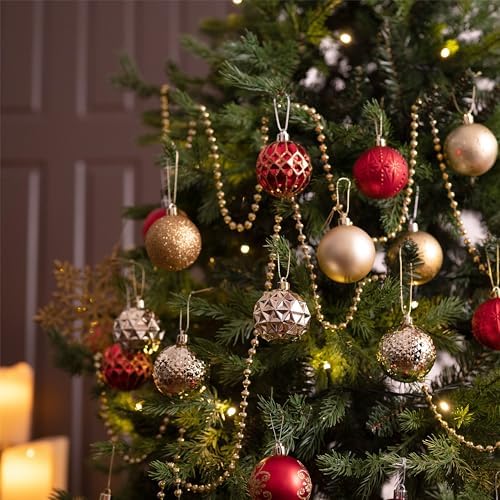 Valery Madelyn 50ct Christmas Tree Decorations Ball Ornaments 2.36 Inches