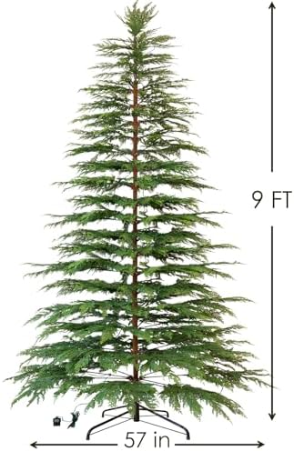 Christmas Tree - 9 Ft Pre-Lit Twinkle Artificial Cypress Tree