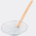 14-Inch Galvanized Steel Spider Strainer – Fine Mesh Skimmer with Natural Bamboo Handle for Cooking & Frying Ideal for Home & Professional Kitchens