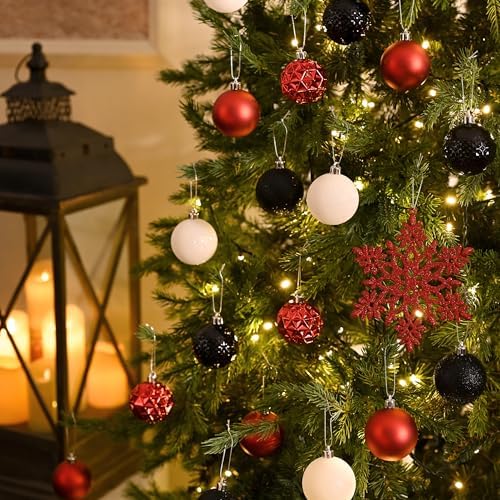 Valery Madelyn 50ct Christmas Tree Decorations Ball Ornaments 2.36 Inches