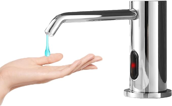 Automatic Soap Dispenser for Kitchen Sink,Touchless Built-in Liquid Soap Dispenser with 33.81oz/1000ml Motion Activated No Touch Sanitizer Dispenser for Bathroom with High Capacity