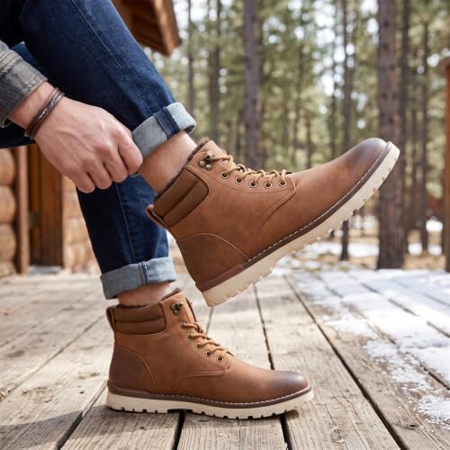 Vostey Men's Hiking Boots Waterproof Casual Chukka Boots for Men