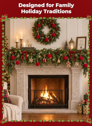 51 Pcs Christmas Velvet Ornament Set – 15 Velvet Tree Balls (3.14") & 36 Vintage Ribbon Bows (6×8") – Xmas Tree Hanging Decorations for Indoor Home Decor Burgundy