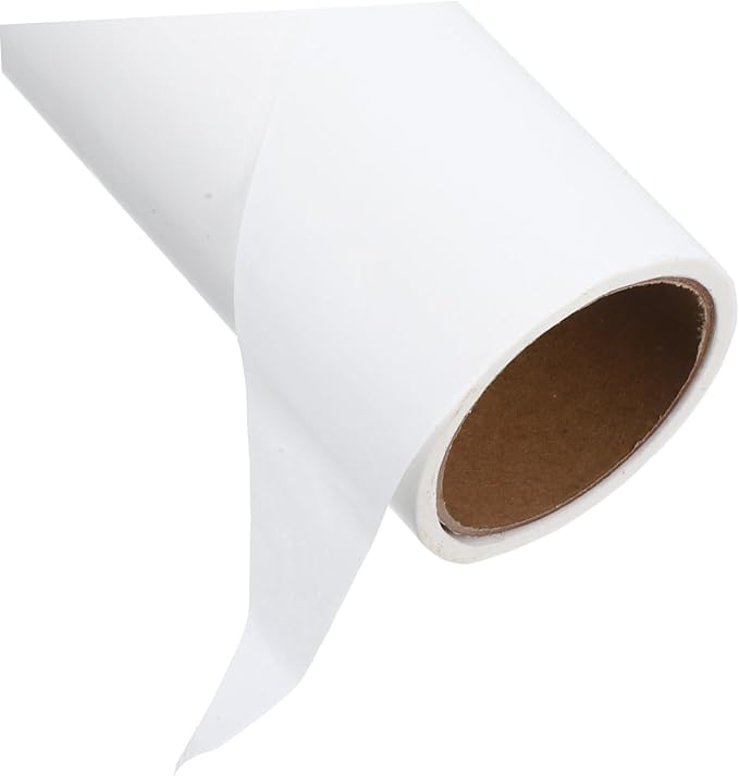 38mm Inner Diameter Sticky Lint Roller Refills 10 Rolls PET Hair Remover Replacement for Furniture Couch Carpet and Bedding Adhesive Cleaning Paper 16cm White