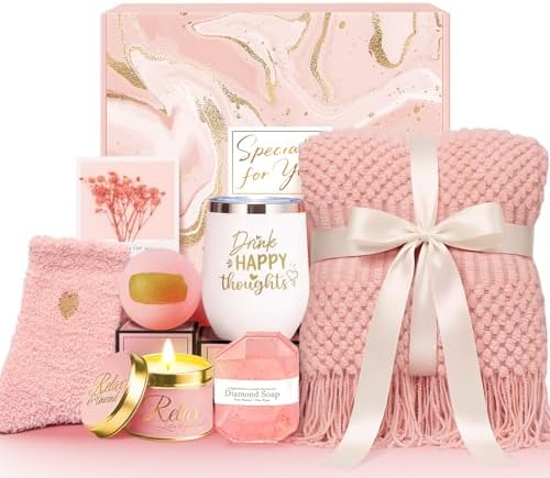 Birthday Get Well Soon Self Care Package Spa Gifts Basket for Women