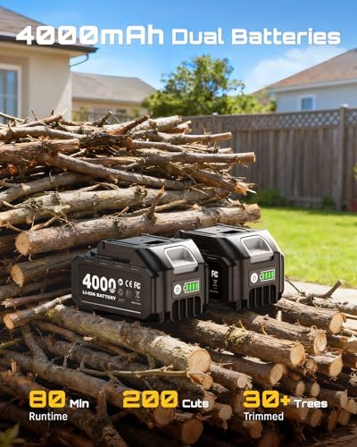 SEESII 2-in-1 Electric Pole Saws for Tree Trimming, Brushless Motor