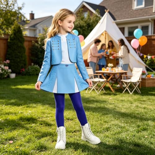 Girls Pink Princess Costume Kids Birthday Dress Up Set with Accessories