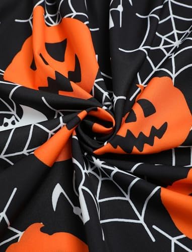 ZEZCLO Women's Plus Size Halloween Dress Pumpkin Halloween Costume Dresses